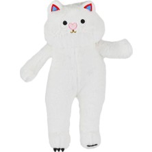 NW NessiWorld 4806 Peluş Uzun Kedi 55 cm Beyaz -My Friend Toys