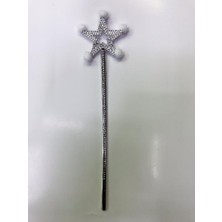 NW NessiWorld Yıldız Peri Asası Sihirli Değnek Beyaz Ponponlu