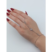 Lagül Aksesuar 316L Çelik Kararmaz Paslanmaz Yıldız Detaylı Silver Şahmeran