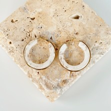 Vesce Atelier Marble Grand Hoop Küpe