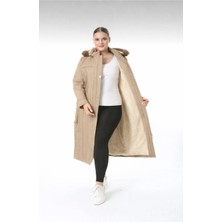 TUTveAL Collection Su Itici Mont, Büyük Beden Kaban,büyük Beden Kapitone, Içi Tüylü Mont, Araboy Mont,kışlık Mont