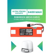 Electroll Roborock Qrevo Curvx Uyumlu Batarya 6400MAH Robot Süpürge Bataryası (QRCX02-00)