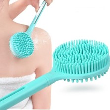 Urfakent Çift Taraflı Silikon Uzun Saplı  Banyo Fırçası CM-331