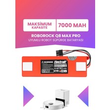 Electroll Roborock Q8 Max Pro Uyumlu Batarya 7000MAH Pil Robot Süpürge Bataryası (Q8MPP52-05)