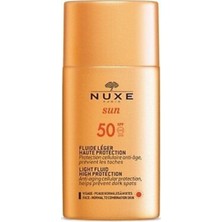 Nuxe Sun Hafif Dokulu Güneş Koruyucu Spf 50 50 ml