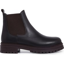 Zeytuk Bot Hakiki Deri Kahverengi Kadın Bot