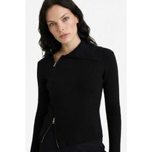 DeFacto Slim Fit Dar Kesim Fermuarlı Hırka G9075AX25WN