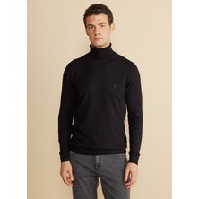 Brooks Brothers Standart Siyah Erkek Kazak BBFW25MKL008