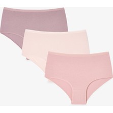Penti Renkli Deep Clay 3'lü Yüksek Bel Slip Külot