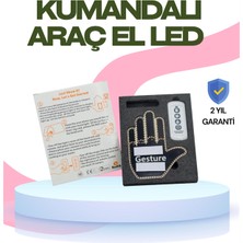 Rubby Yüksek Görünürlüklü Otomobil Jest Işığı – 3 Modlu LED Arka Cam Aksesuarı, Pratik ve Eğlenceli