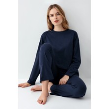 Hazego Arnetta 3407-S Kadın Uzun Kol Pijama Takım