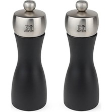 Peugeot Karabiber - Tuz Değirmeni Fidji Mat Siyah 2'li Set 15 Cm