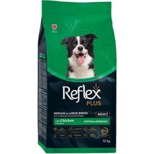 Butik Reflex Plus Adult Orta ve Büyük Irk Tavuklu Yetişkin Köpek Maması 12 kg