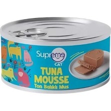 Butik Supreme Cat Püre Ton Balıklı Yetişkin Konserve Kedi Maması 85 gr Tekli