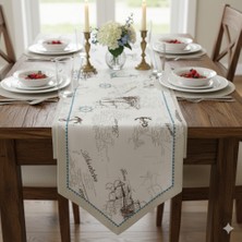 Su Geçirmez Leke Tutmaz Duck Keten Runner