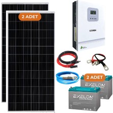 Yapı Solar Yapısolar 1600 W Solar Güneş Enerjisi Bağ Evi M Paketi
