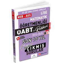 Dizgi Kitap 2026 Öabt Meb-Ags Nin Rehberi Lise Matematik Öğretmenliği Çıkmış Sorular Son 13 Yıl Çözümlü - Yavuz Hoca Dizgi Kitap Yayınları