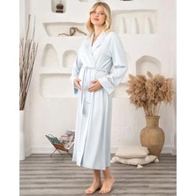 Hazego Bone 5930 Lycra Nevrürlü Şal Yaka Sabahlık