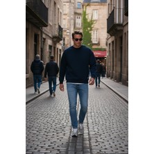 Buratti Regular Fit Bisiklet Yaka Pamuklu Içi Tüylü Yumuşak Şardonlu Sweat Erkek Sweat 5905255