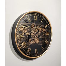 Livenda Özel Tasarım Metal Çarklı Duvar Saati LIV157