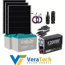 Tsm Veratech Solar Güneş Enerjisi Bahçe Evi Mini Buzdolabı Paketi