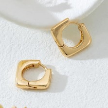 Sevas Gold Kadın Altın Renk Mini Geometrik Küpe