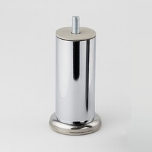 Badem10 Krom Gümüş 10 cm 51 mm Kalın Metal Mobilya Ayağı Modern Dayanıklı Koltuk Kanepe Tv Ünitesi M8 Civata