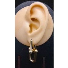 Sevas Gold Kadın Altın Renk Marka Içiçe Küpe