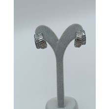 Lagül Aksesuar 316L Çelik Kararmaz Paslanmaz Suya Dayanıklı Taşlı Halka Küpe