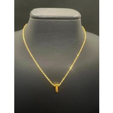 Sevas Gold Kadın Altın Renk Zincirli Harf Kolye
