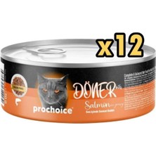 Döner Bites Somonlu Yetişkin Kedi Konservesi 70 gr x 12 Adet