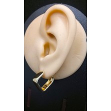 Sevas Gold Kadın Altın Renk Kare Küpe