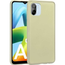 Zore Xiaomi Redmi A1 Kılıf Msra Premier Silikon Kapak-Gold