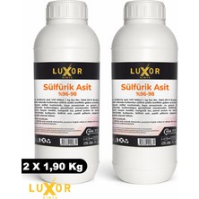 Luxor Kimya Sülfürik Asit %96-98 saf  2 x 1,90 kg