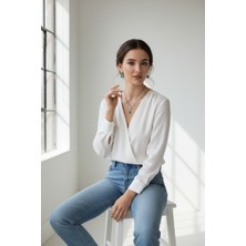 Alya's Aksesuar Gümüş Kaplama Yeşil Damla Taşlı Şık Düğün Seti