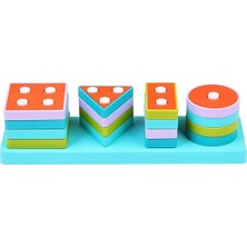 Toyfest ​​​​​​​lc Ahşap Geometrik Şekiller Bul-Tak