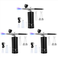 Bueattuh 3x Airbrush Kiti Şarj Edilebilir Kablosuz Airbrush Kompresörü 30PSI Yüksek Basınç El Taşınması Airbrush Tabancası Airbrush Seti (Yurt Dışından)