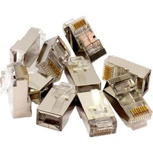 Powermaster Metal RJ45 Cat6 Metal Uç 8p/8c 100'LÜ Paket