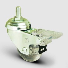 Emes EP05DBP75F Frenli Şeffaf Tekerlek Çap:75 55 kg