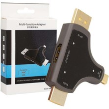 Zibox Powermaster Mini DP+DP+HDMI To HDMI 4K Çevirici