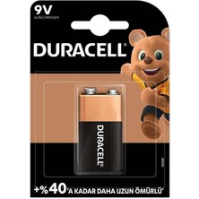 Duracell Alkalin 9 Volt Pil 6LR61/MN1604