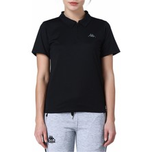 Kappa Kadın Siyah Polo Slim Fit T-Shirt