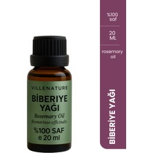 Villenature Biberiye Yağı "rosemary Oil" Rosmarinus Officinalis Saf ve Uçucu 20 ml