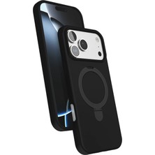 Nezih Case Apple iPhone 17 Pro Max Uyumlu Içi Kadife Stand Olabilen Halka Yüzüklü Kılıf