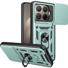 Nezih Case Redmi 15T Pro Uyumlu Magnetik Standlı Kamera Korumalı Sürgülü Kapak