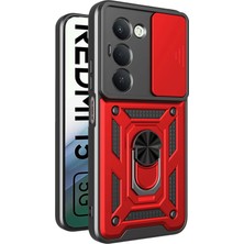 Nezih Case Redmi 15 4g Uyumlu Magnetik Standlı Kamera Korumalı Sürgülü Kapak