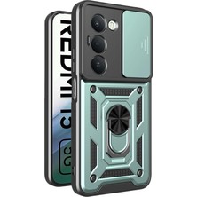 Nezih Case Redmi 15 4g Uyumlu Magnetik Standlı Kamera Korumalı Sürgülü Kapak