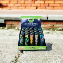 Koko Metal Turbo Jet Çakmak 25 Adet Doldurulabilir