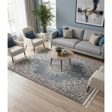 Bazaar Forum Bambu Premium Etnik Desenli Salon Halısı, Koridor Halısı, Yatak Odası Halısı