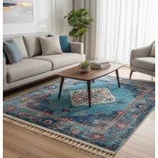 Bazaar Forum Bambu Premium Etnik Desenli Salon Halısı, Koridor Halısı, Yatak Odası Halısı